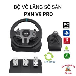 Vô lăng chơi game PXN V9 Pro Gaming Racing Wheel , Vô lăng 270/900 độ , pedal chân côn , số sàn 7 cấp , Có RUNG hỗ trợ PS3, PS4, Xbox One, Nintendo Switch