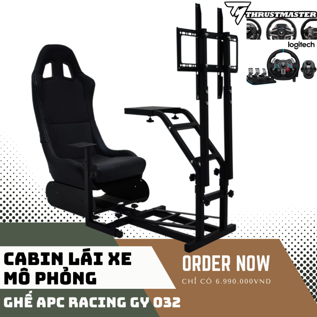 Buồng giả lập lái xe ô tô APC Racing SIM GY032 with Monitor TV Mount ...