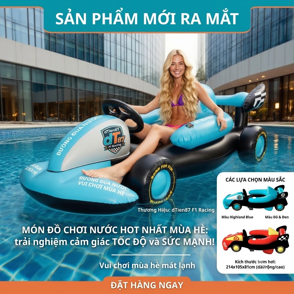 Phao Bơi Có Động Cơ dTien87 F1 Racing